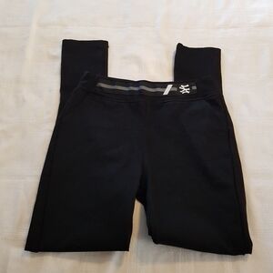 Amy's Closet girls size XL black ponte pants   2 front pockets EUC